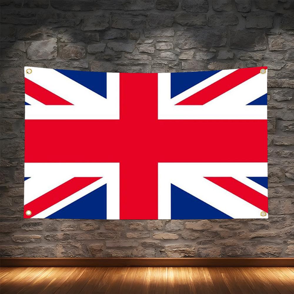 Retro Gaming Banner - 1PC Drapeau anglais rétro de football,