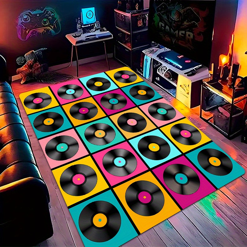 Retro Gaming Lounge - Tapis rétro en vinyle, style pop
