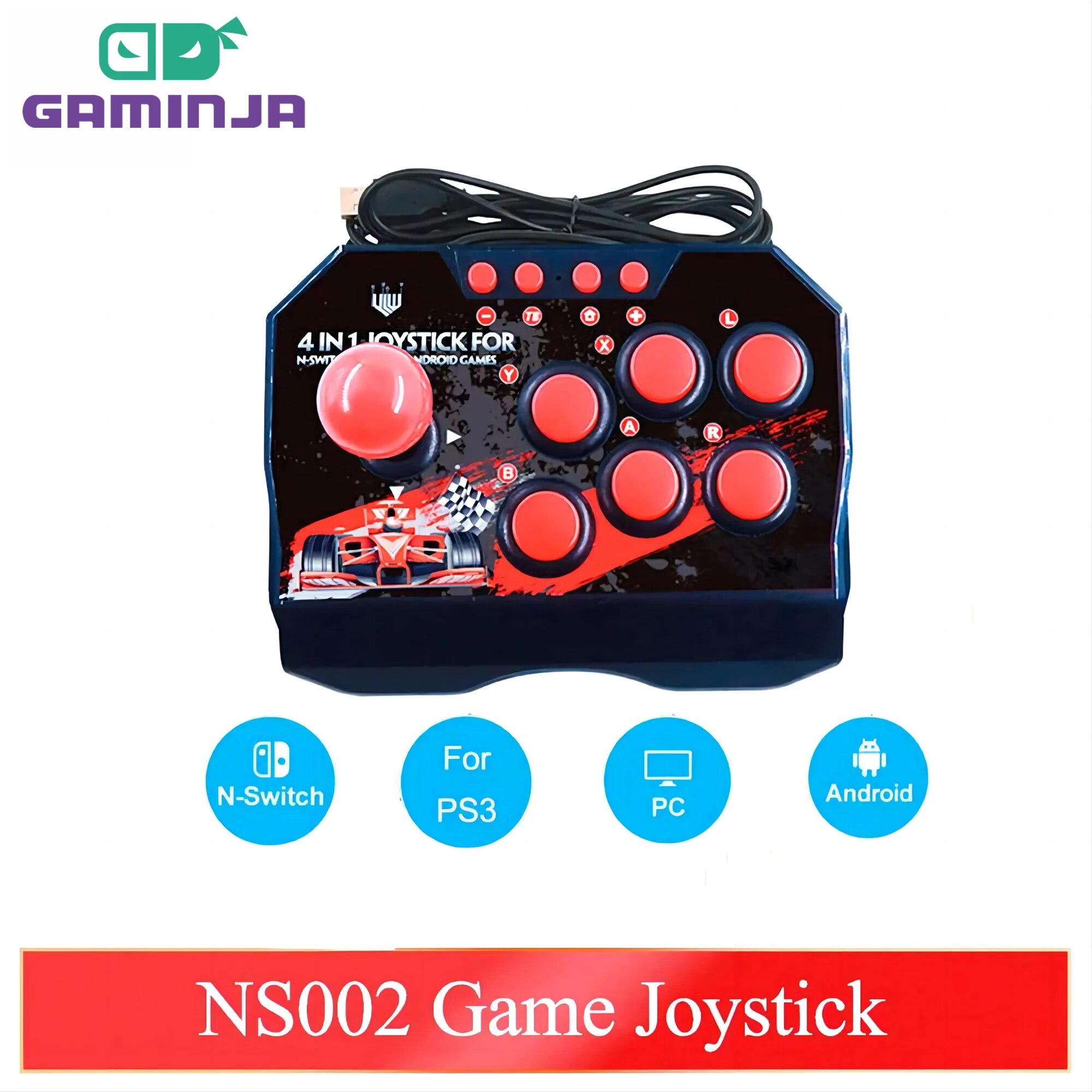 Retro Gaming Theme - GAMINJA NS002 4 En 1 Rétro