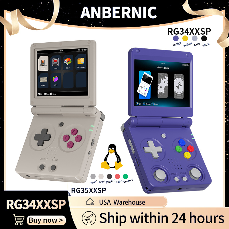 Anbernic RG34XXSP RG35XXSP Con - Retro Gaming Qss avis et prix