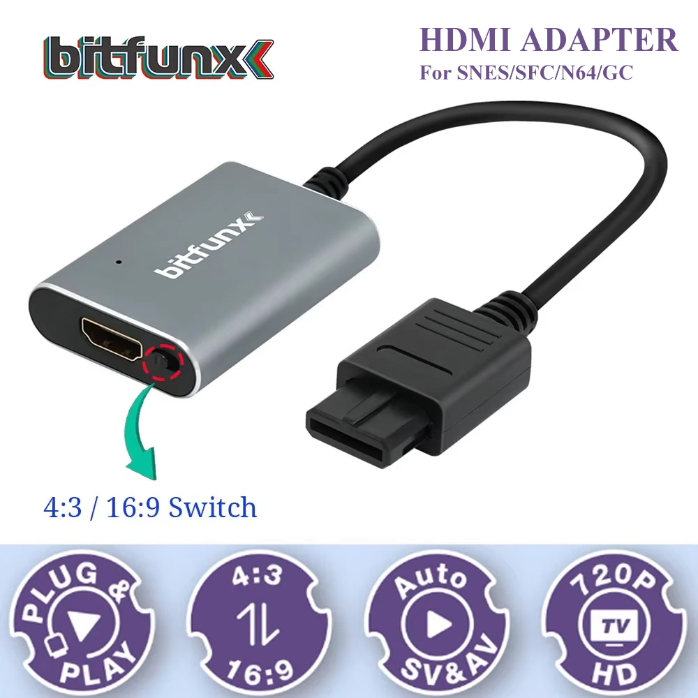 Bitfunx – adaptateur vidéo 720 - Retro Gaming Theme avis et prix