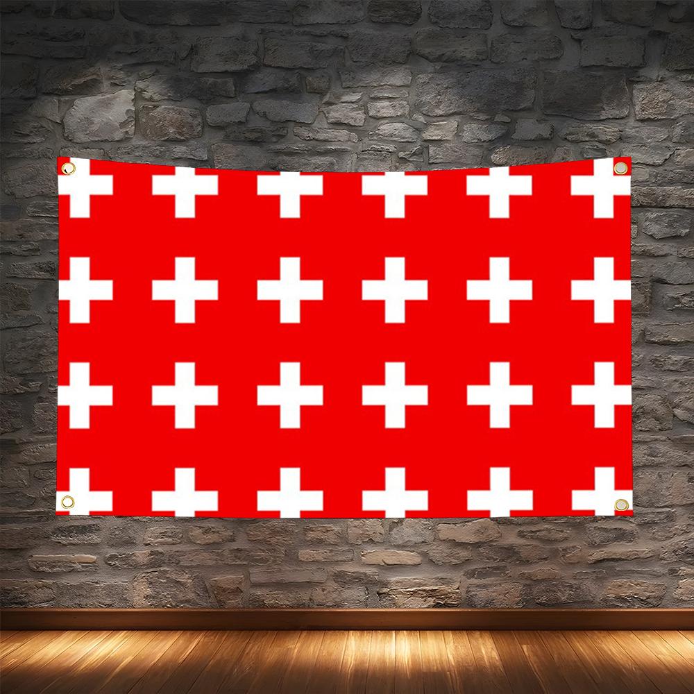 1PC Drapeau Suisse Rétro de Fo - Retro Gaming Banner avis et prix