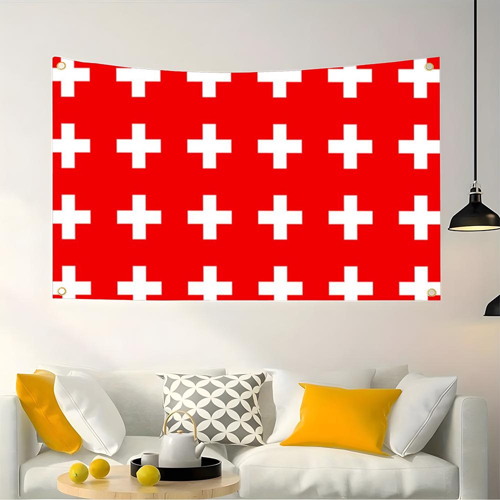 1PC Drapeau Suisse Rétro de Fo - Retro Gaming Banner avis et prix