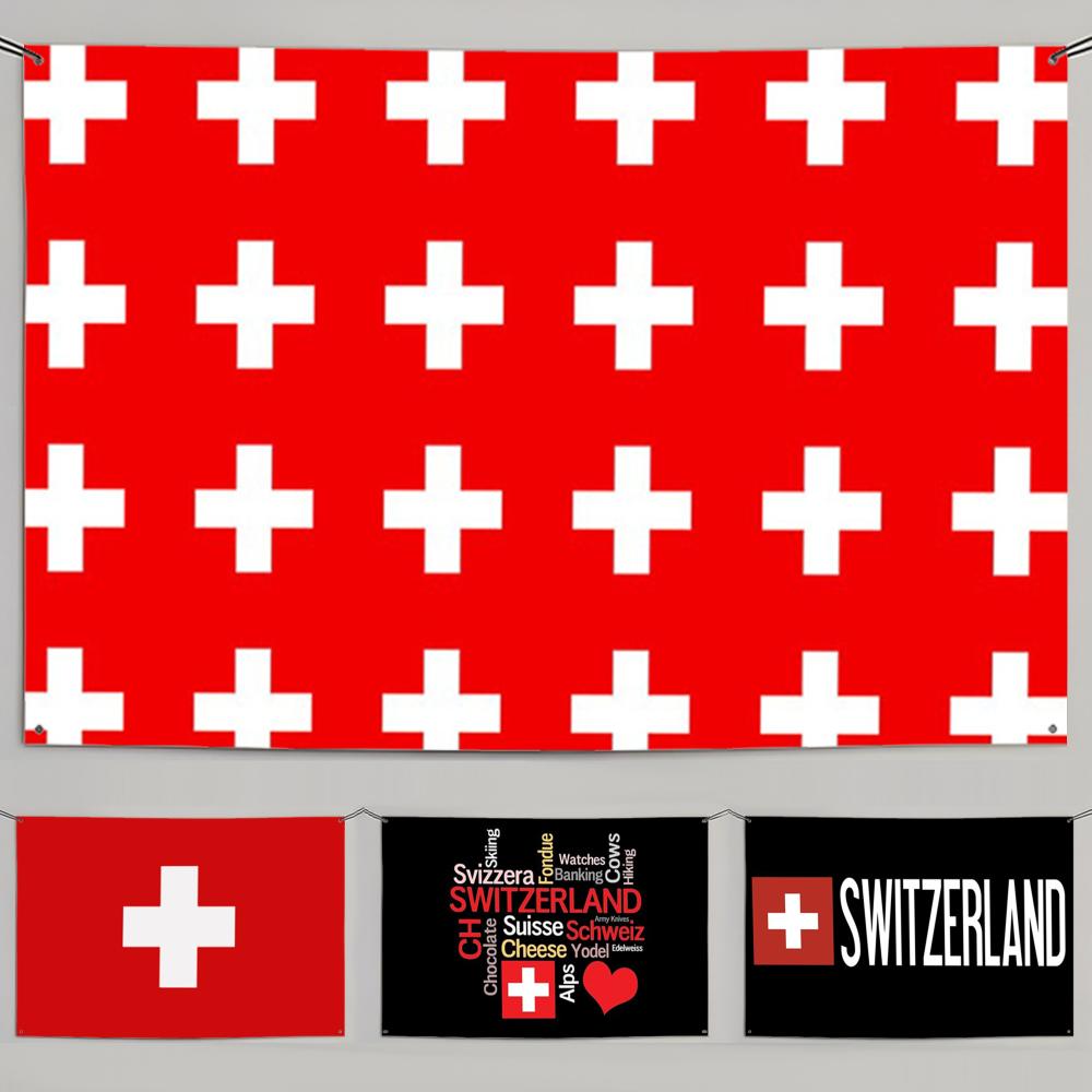 1PC Drapeau Suisse Rétro de Fo - Retro Gaming Banner avis et prix