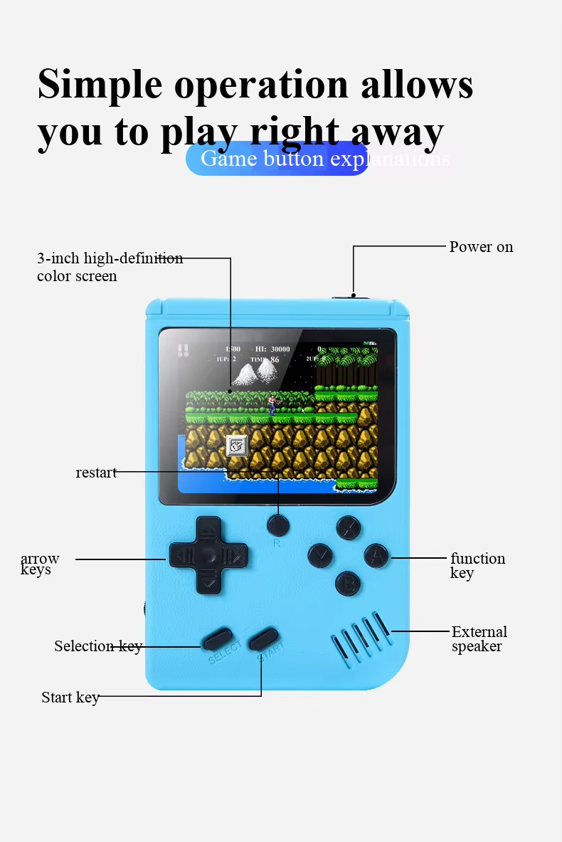 Console de jeux portable rétro - Retro Gaming Qss avis et prix
