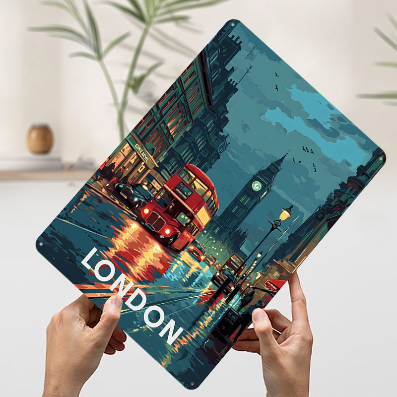 Affiche en tôle Big Ben de Lon - Retro Gaming London avis et prix