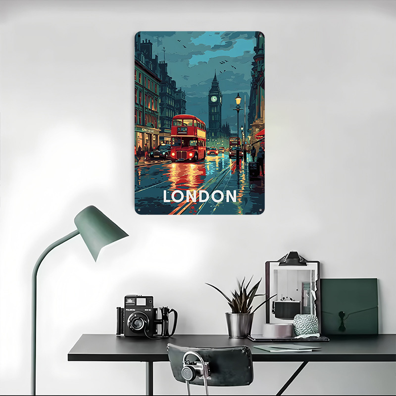 Affiche en tôle Big Ben de Lon - Retro Gaming London avis et prix