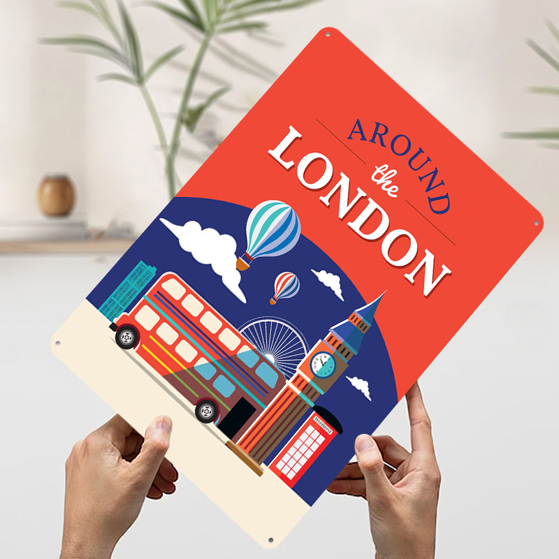 Affiche métallique de voyage à - Retro Gaming London avis et prix