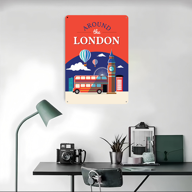 Affiche métallique de voyage à - Retro Gaming London avis et prix
