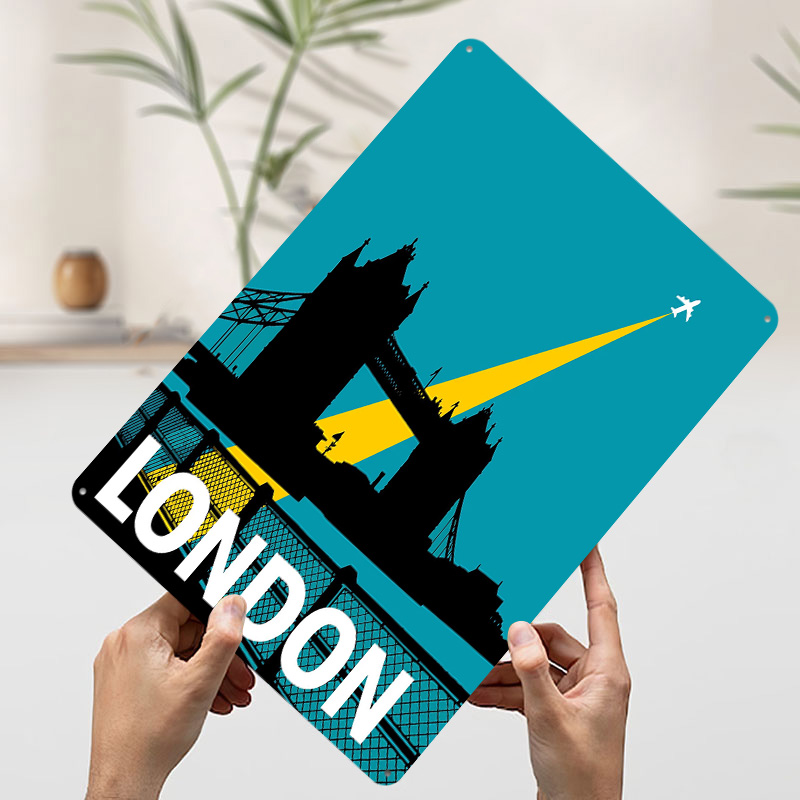 Affiche métallique London Trav - Retro Gaming London avis et prix