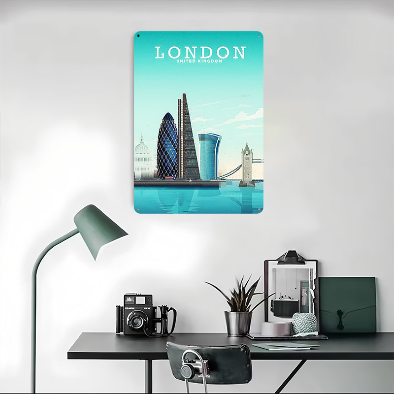 Affiche métallique de voyage à - Retro Gaming London avis et prix