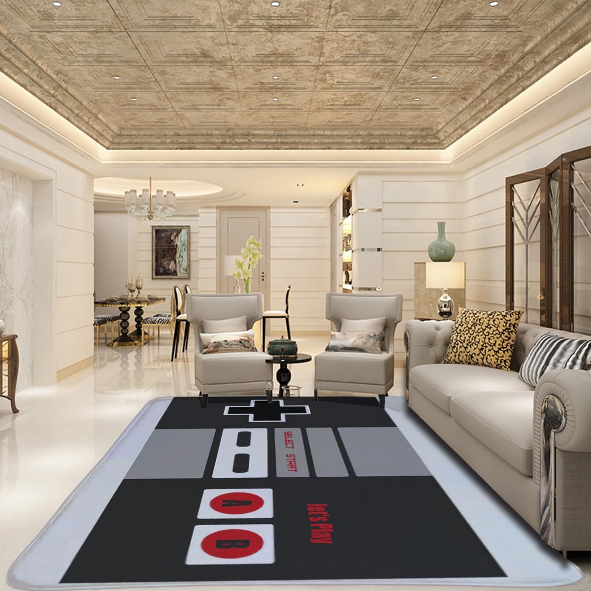 Tapis vintage sur le thème de  - Retro Gaming Theme avis et prix