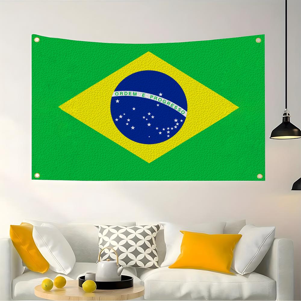 1PC Famosu Drapeaux du Brésil  - Retro Gaming Banner avis et prix