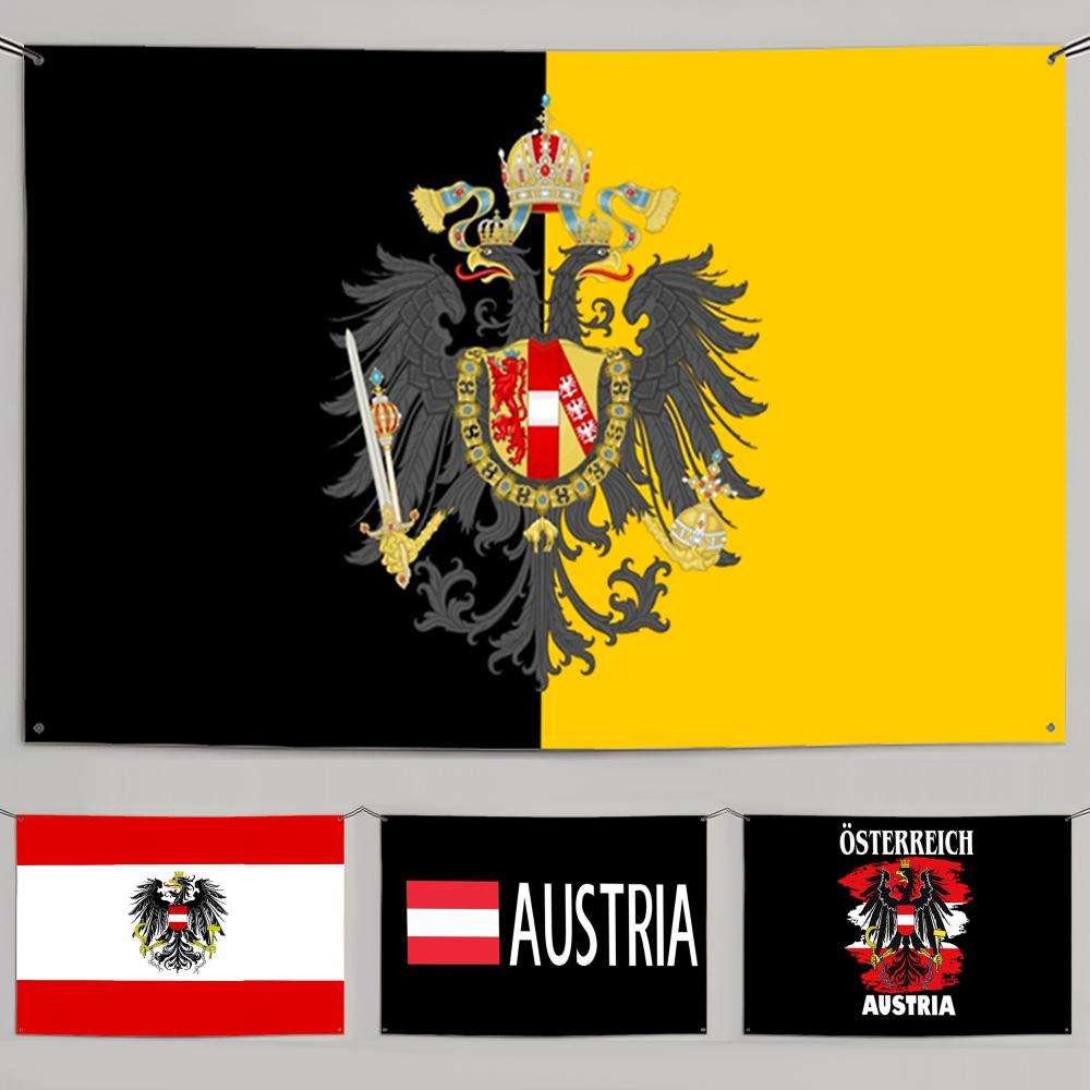 1PC Drapeau Autrichien Rétro d - Retro Gaming Banner avis et prix