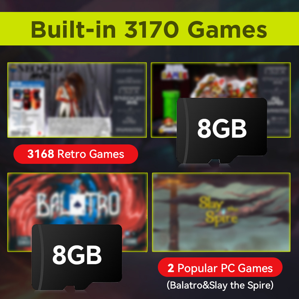 Carte de jeu TF de 8 go avec 3 - Retro Gaming Theme avis et prix